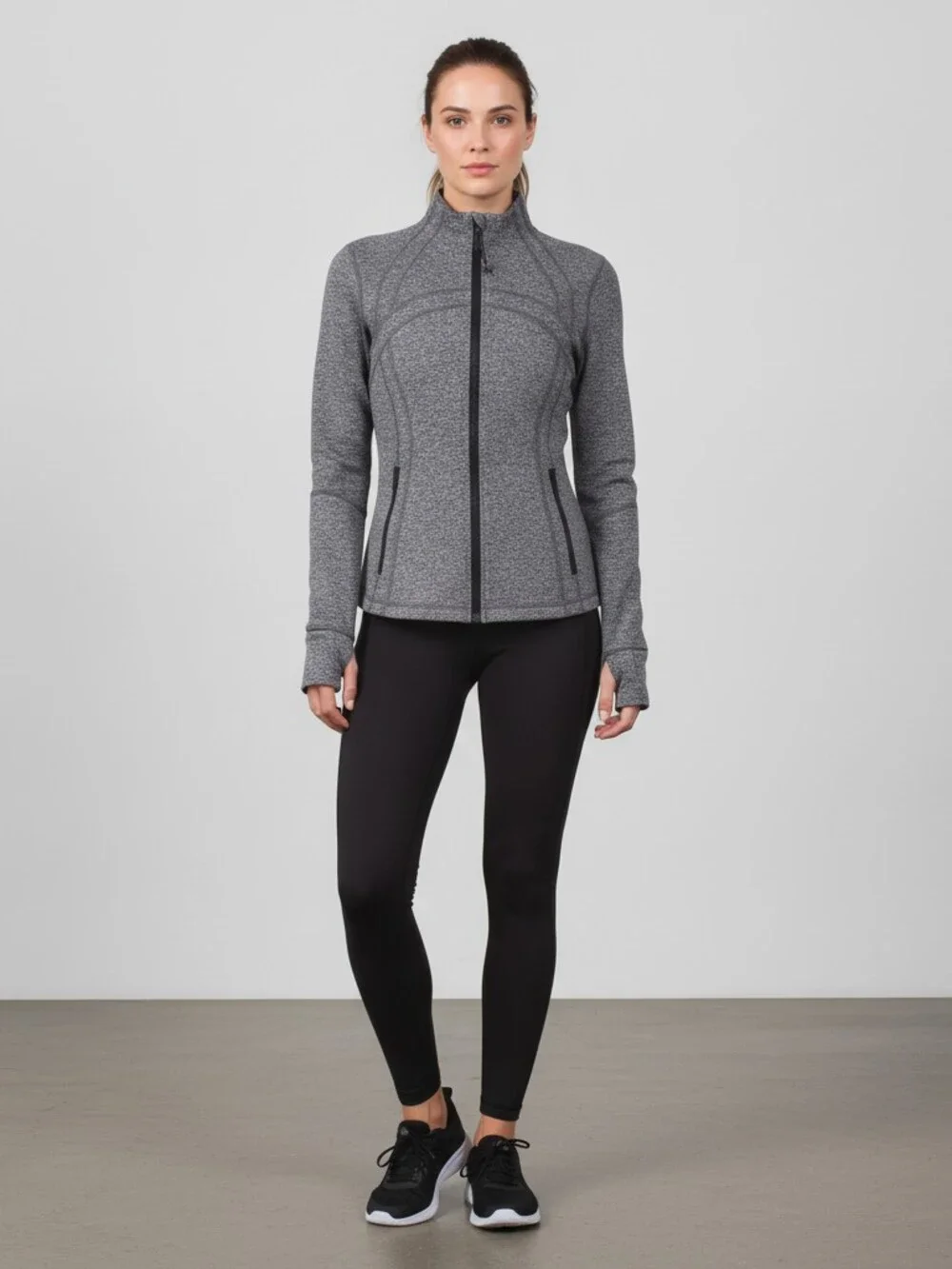 Lululemon Gray Heathered Define Zip-Up Jacket | Women’s Size 12 Regular